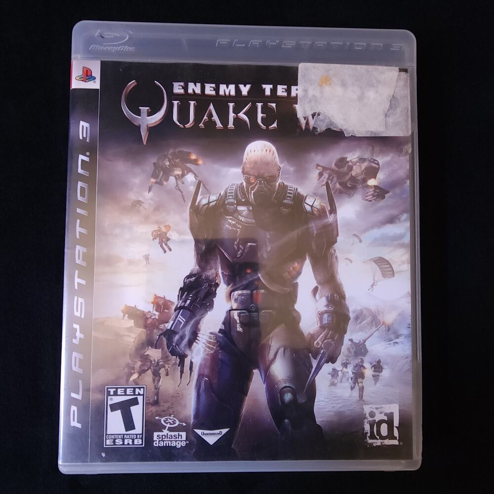 Enemy Territory Quake Wars Sony PlayStation 3 PS3 Video Game 2008 CIB Complete